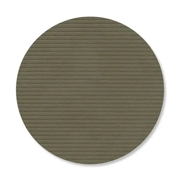 Corduroy onderzetter - Army green, circle - LIND DNA