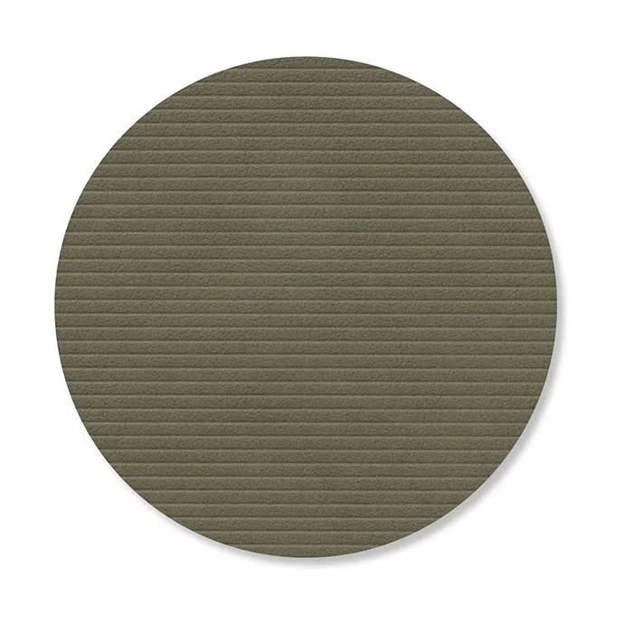 Corduroy onderzetter - Army green, circle - LIND DNA