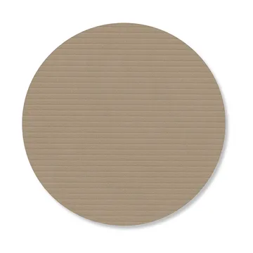 Corduroy onderzetter - Clay brown, circle - LIND DNA