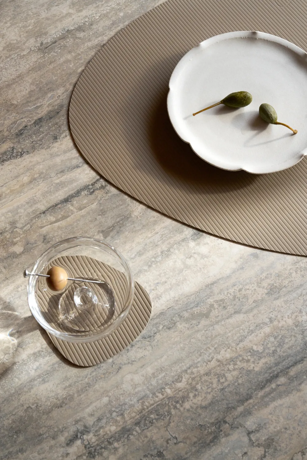 Corduroy onderzetter curve, Clay Brown LIND DNA