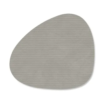 Corduroy onderzetter curve - Light Grey - LIND DNA