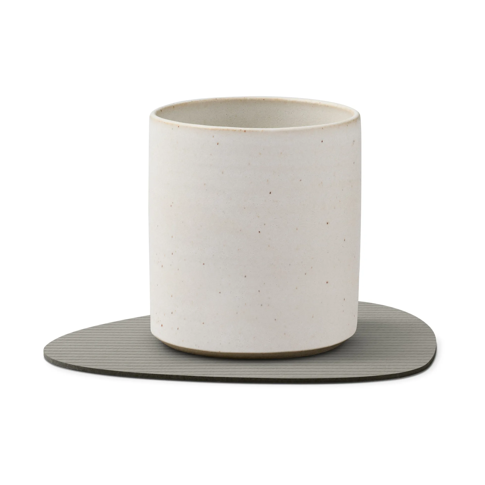 Corduroy onderzetter curve, Light Grey LIND DNA