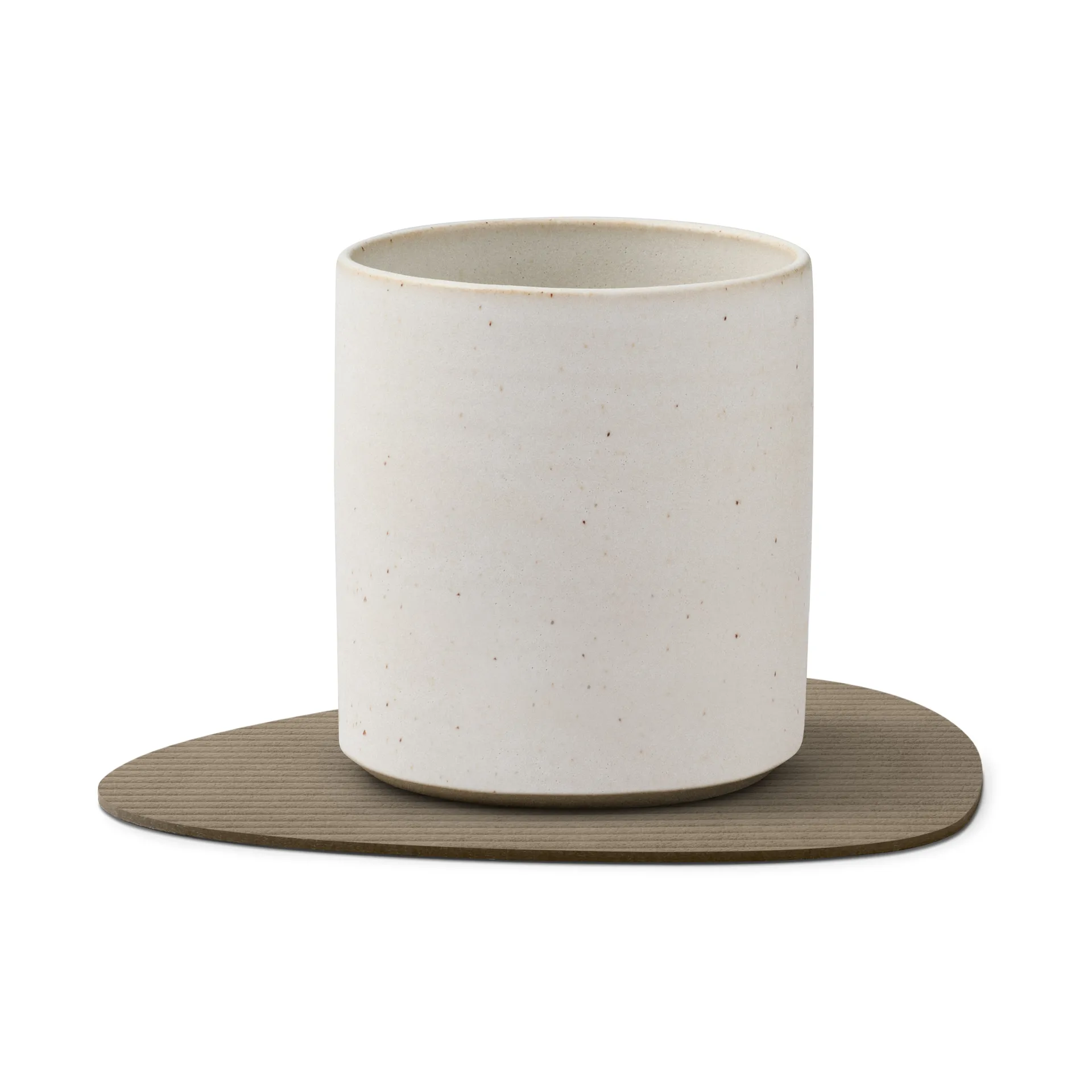 Corduroy onderzetter curve, Nomad Grey LIND DNA