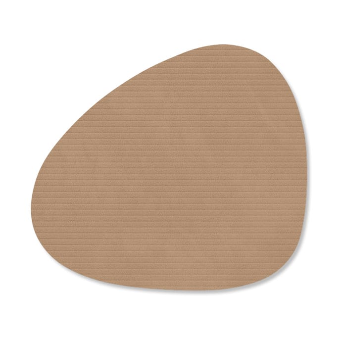 Corduroy onderzetter curve - Nougat - LIND DNA