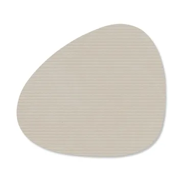 Corduroy onderzetter curve - Oyster White - LIND DNA