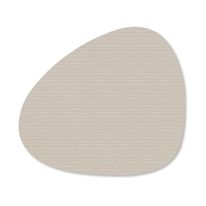 Corduroy onderzetter curve - Oyster White - LIND DNA