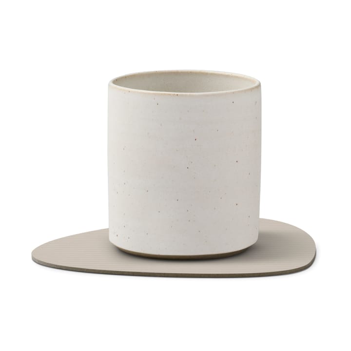 Corduroy onderzetter curve, Oyster White LIND DNA