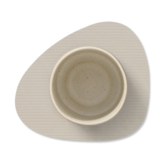 Corduroy onderzetter curve, Oyster White LIND DNA
