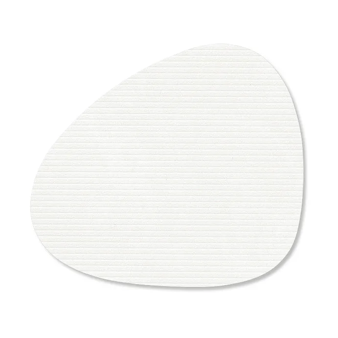 Corduroy onderzetter curve, Pure white LIND DNA
