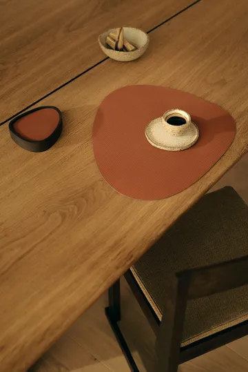 Corduroy onderzetter curve - Rust - LIND DNA