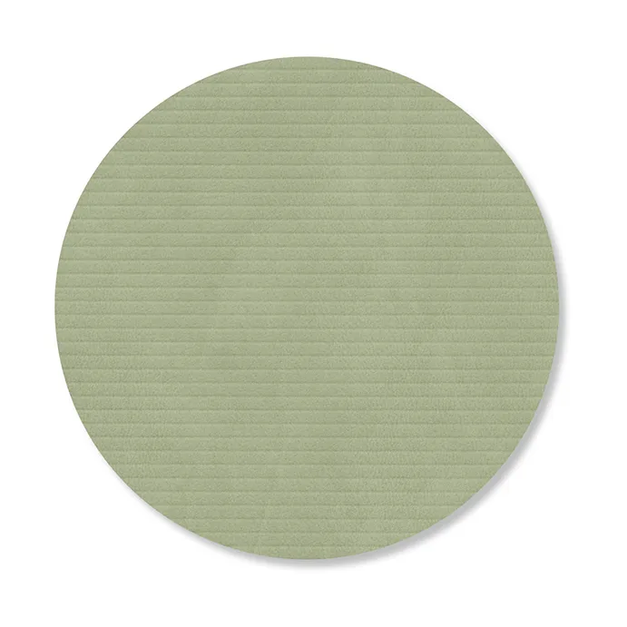 Corduroy onderzetter, Olive green, circle LIND DNA
