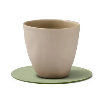 Corduroy onderzetter - Olive green, circle - LIND DNA