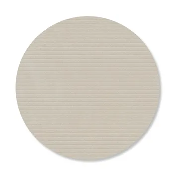 Corduroy onderzetter - Oyster white, circle - LIND DNA