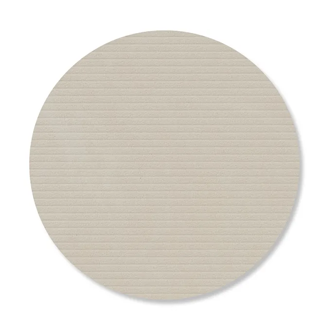 Corduroy onderzetter - Oyster white, circle - LIND DNA