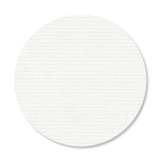 Corduroy onderzetter - Pure white, circle - LIND DNA