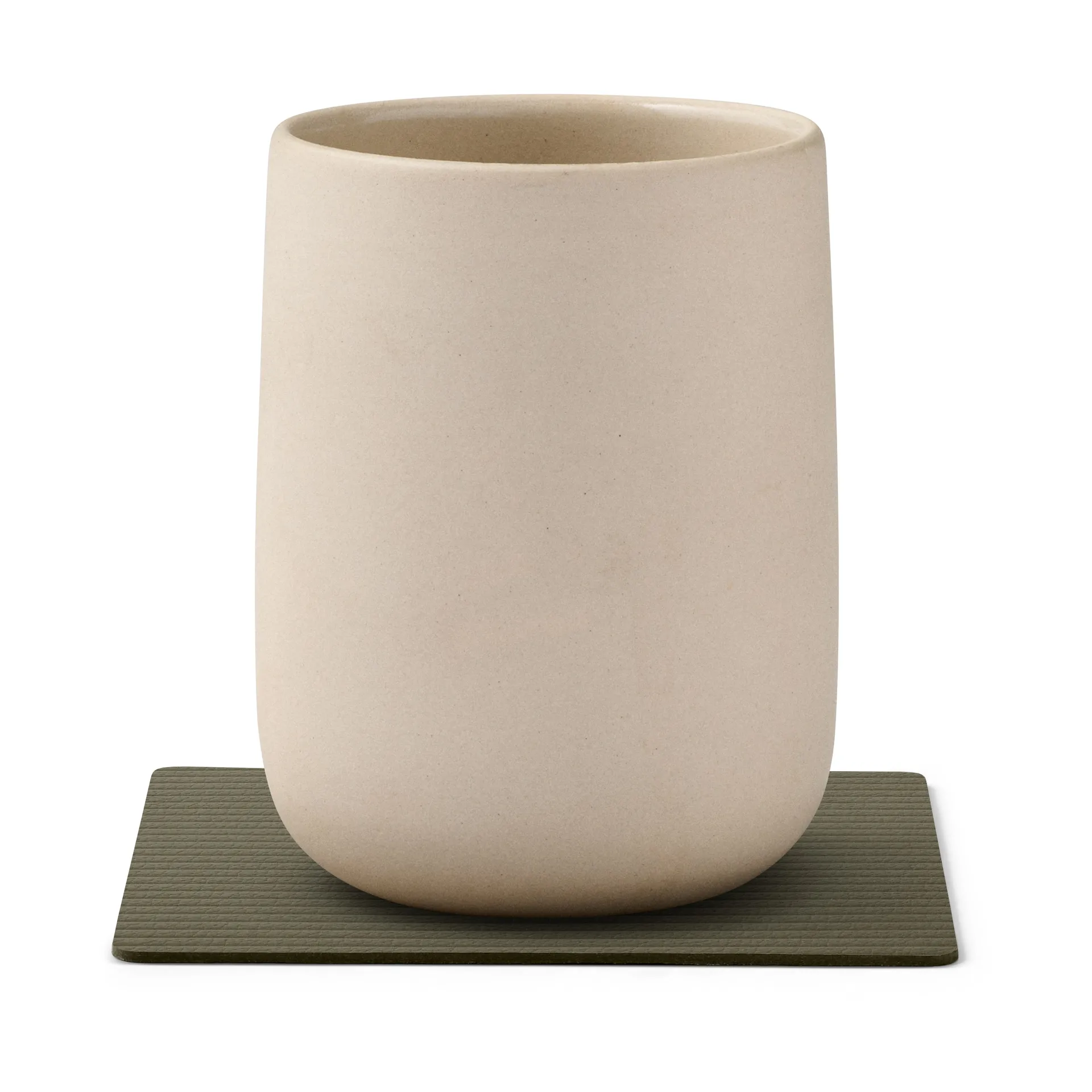 Corduroy onderzetter square, Army Green LIND DNA