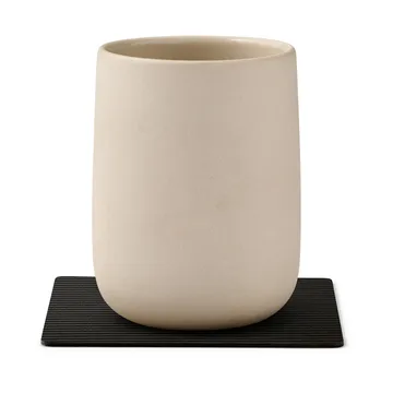 Corduroy onderzetter square - Black ink - LIND DNA