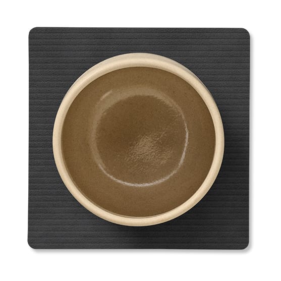 Corduroy onderzetter square, Black LIND DNA