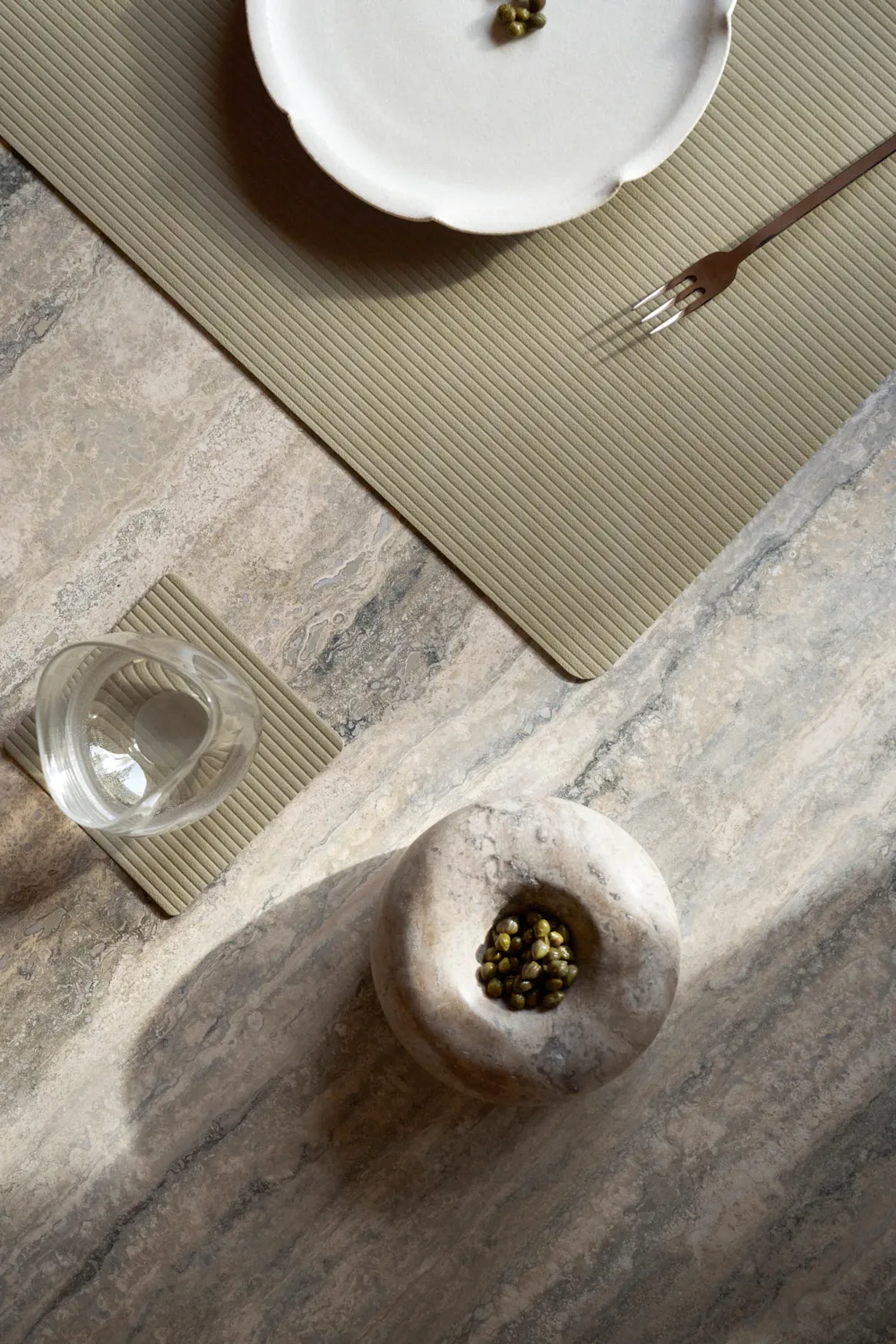 Corduroy onderzetter square, Herbal Dust LIND DNA