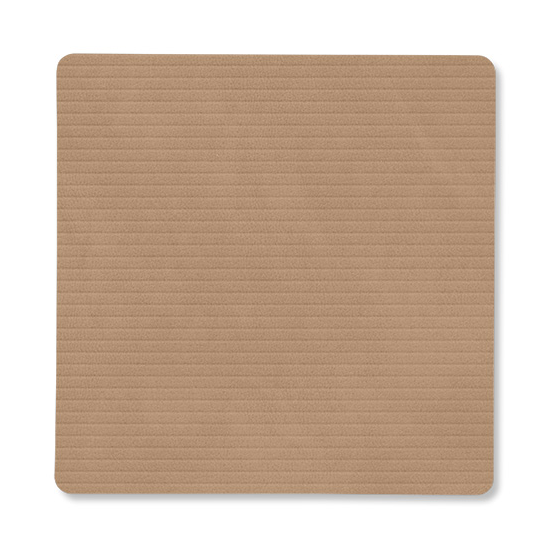LIND DNA Corduroy onderzetter square Nougat | Scandinavisch Interieur | Onderzetters | Bruin