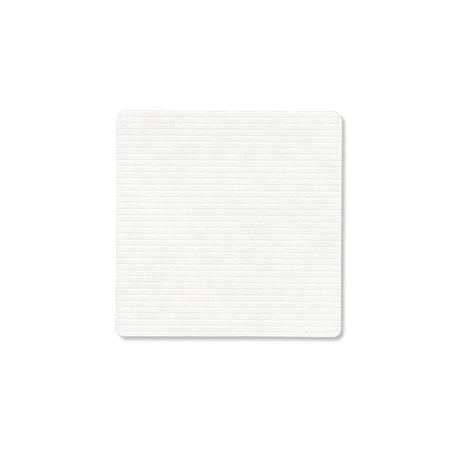 Corduroy onderzetter square, Pure white LIND DNA