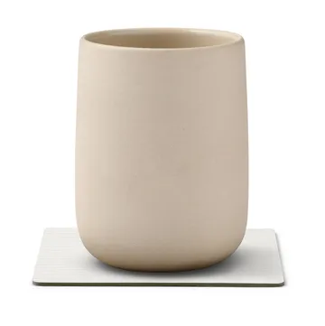 Corduroy onderzetter square - Pure white - LIND DNA