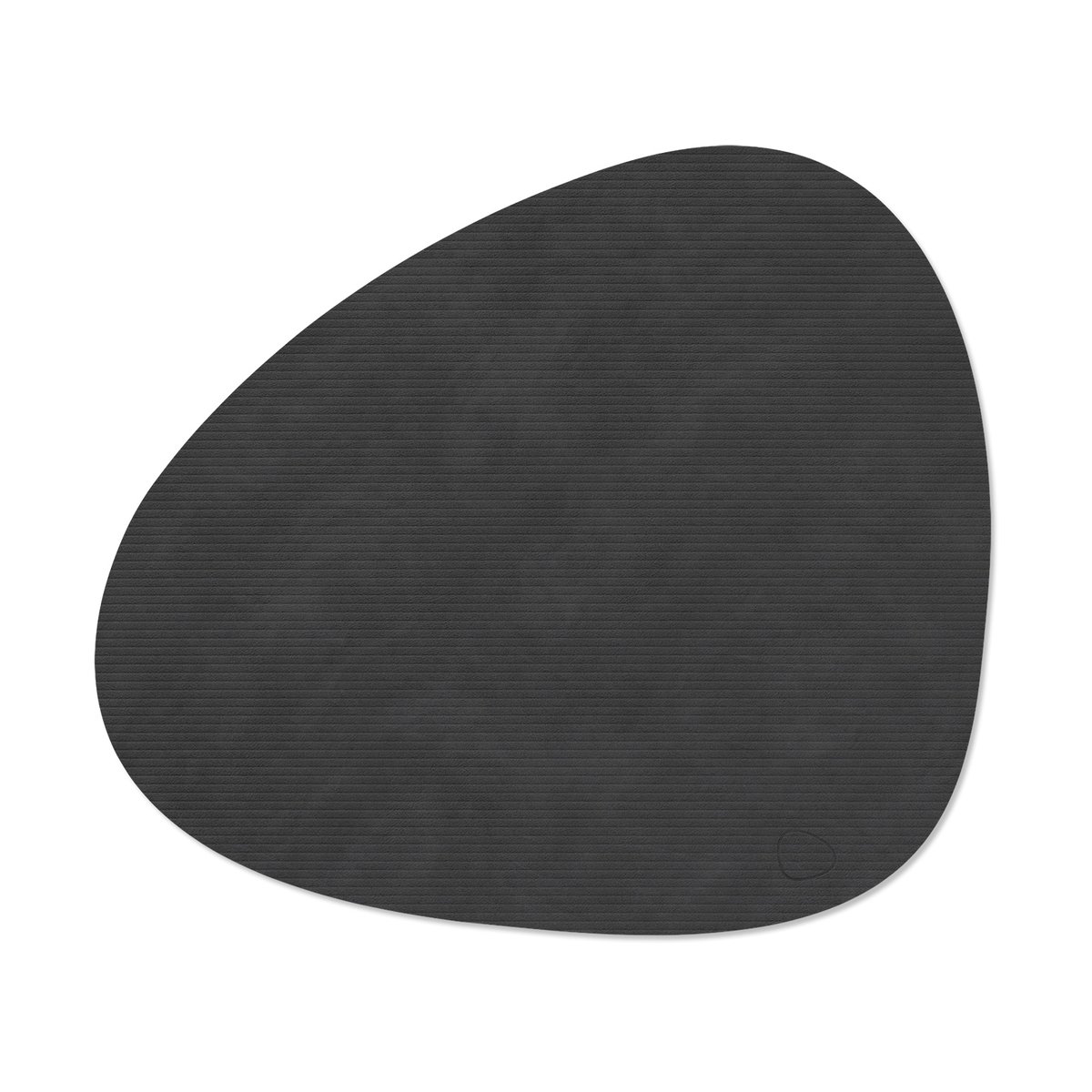 LIND DNA Corduroy placemat curve L Black | Scandinavisch Interieur | Placemats | Zwart