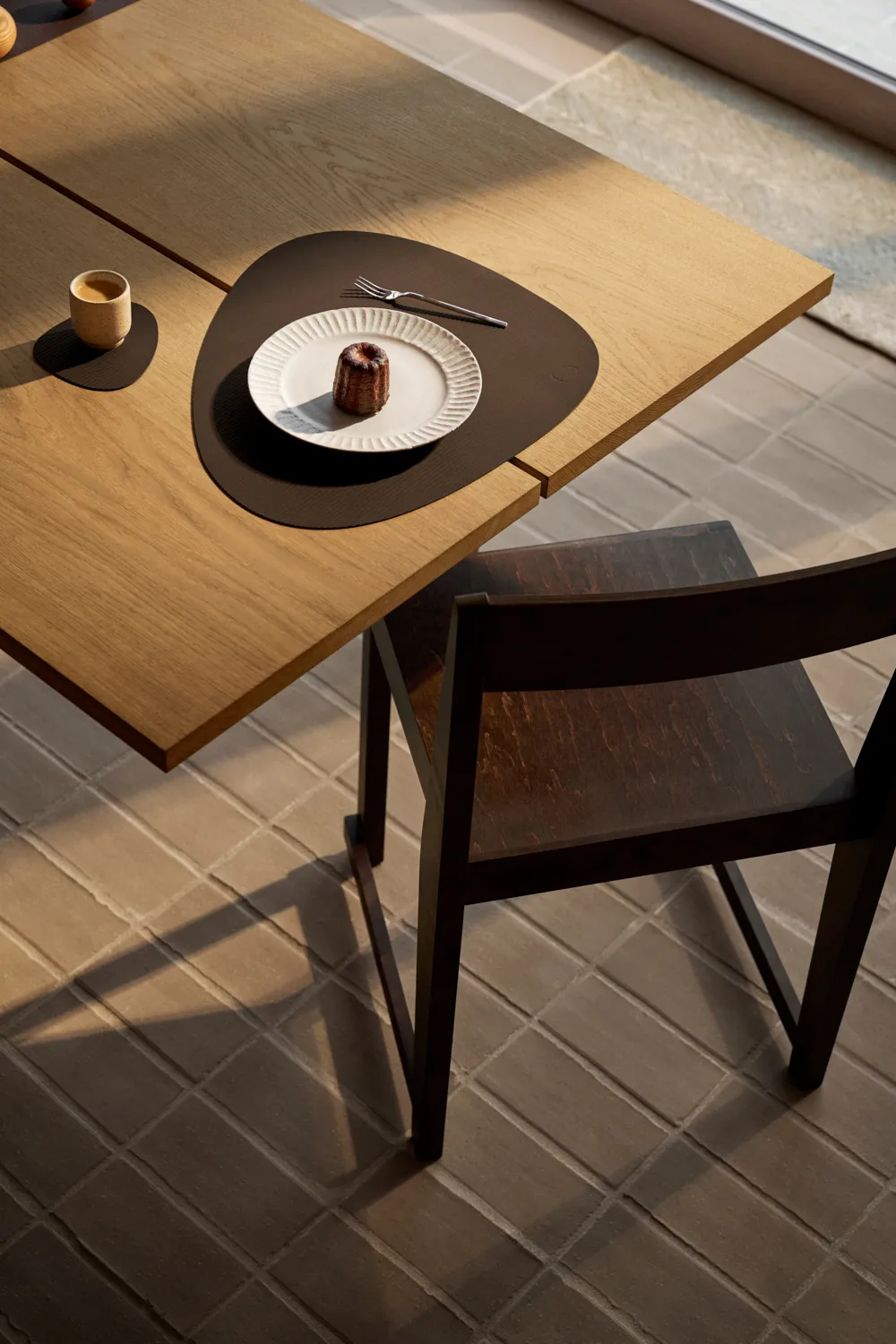 Corduroy placemat curve L, Hazel LIND DNA