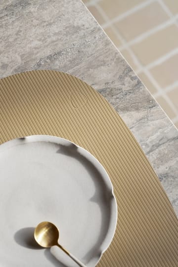 Corduroy placemat curve L - Lemon Sorbet - LIND DNA