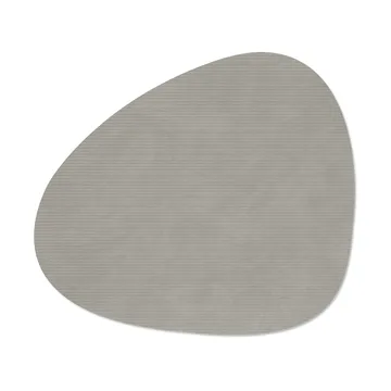 Corduroy placemat curve L - Light Grey - LIND DNA