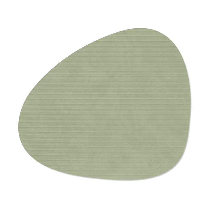Corduroy placemat curve L - Olive Green - LIND DNA