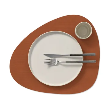 Corduroy placemat curve L - Rust - LIND DNA