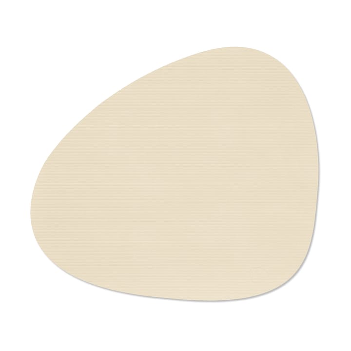 Corduroy placemat curve L - Vanilla - LIND DNA