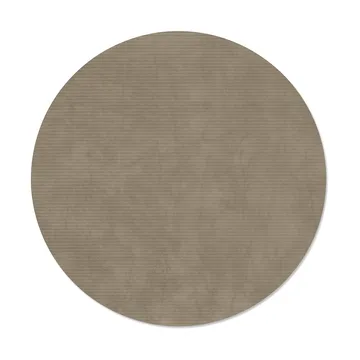 Corduroy placemat - Nomad grey, circle, L - LIND DNA