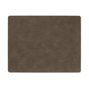 Corduroy placemat square L - Caviar - LIND DNA