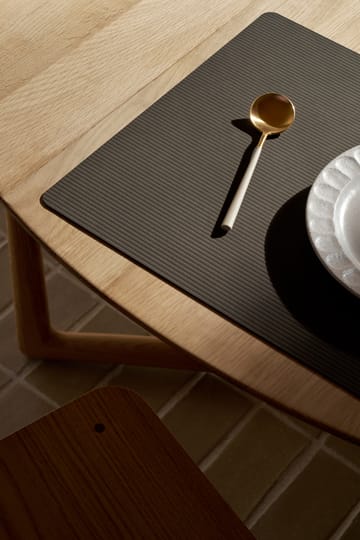 Corduroy placemat square L - Caviar - LIND DNA