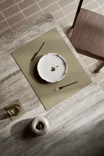 Corduroy placemat square L - Herbal Dust - LIND DNA