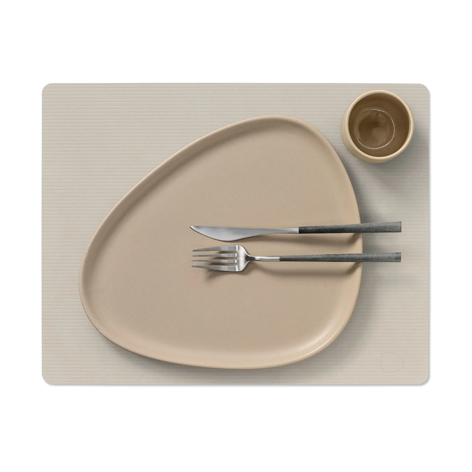 Corduroy placemat square L, Oyster White LIND DNA