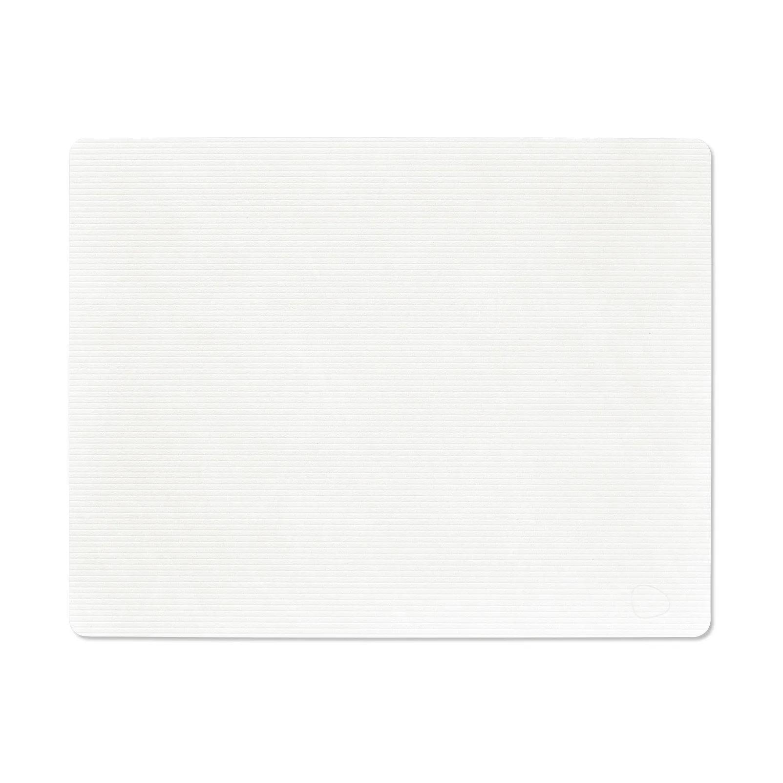 Corduroy placemat square L, Pure white LIND DNA