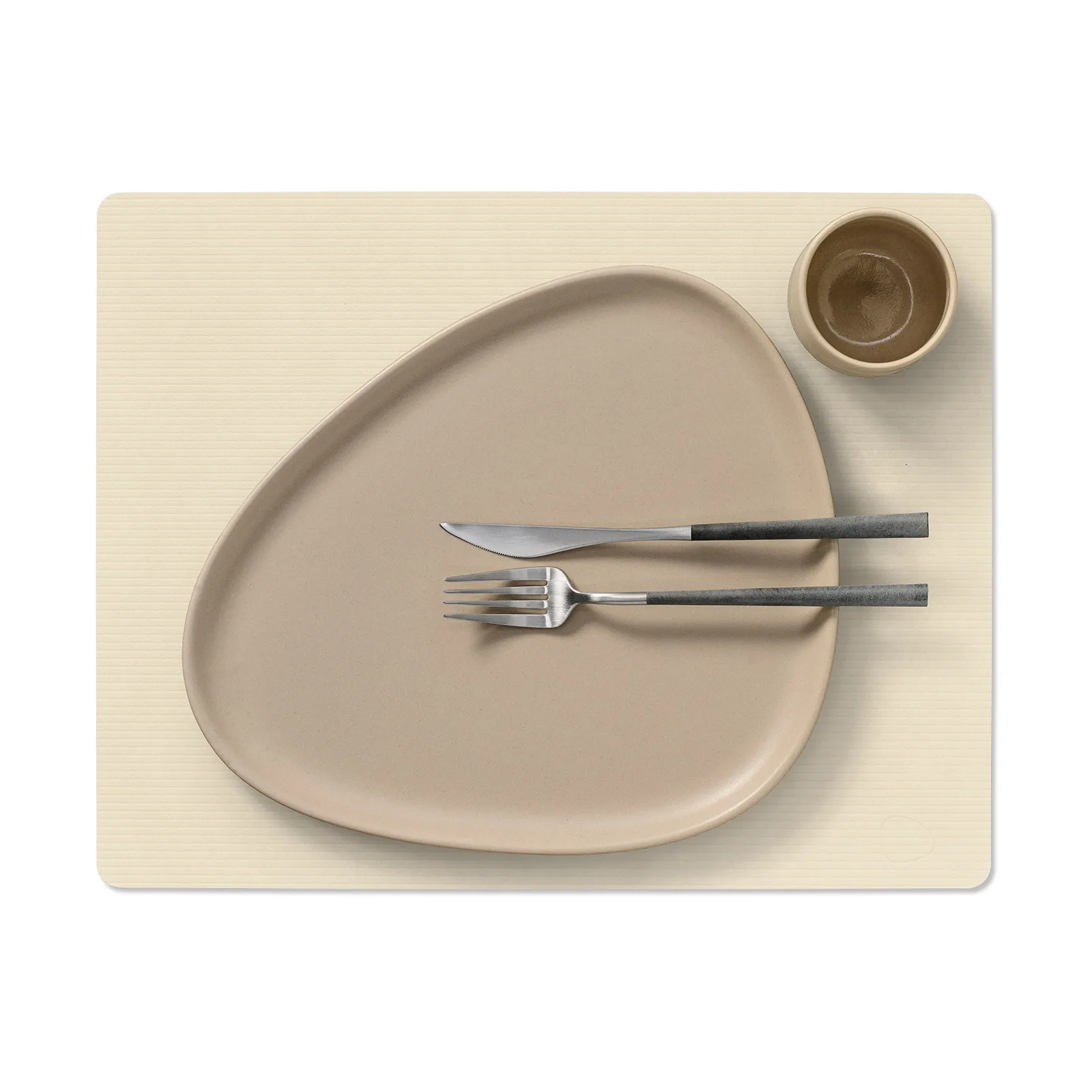 Corduroy placemat square L, Vanilla LIND DNA