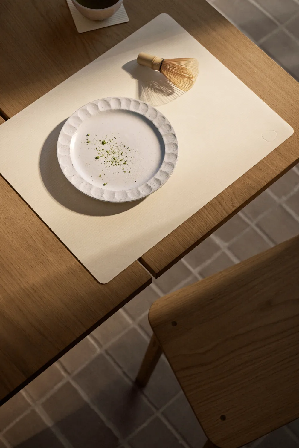 Corduroy placemat square L, Vanilla LIND DNA