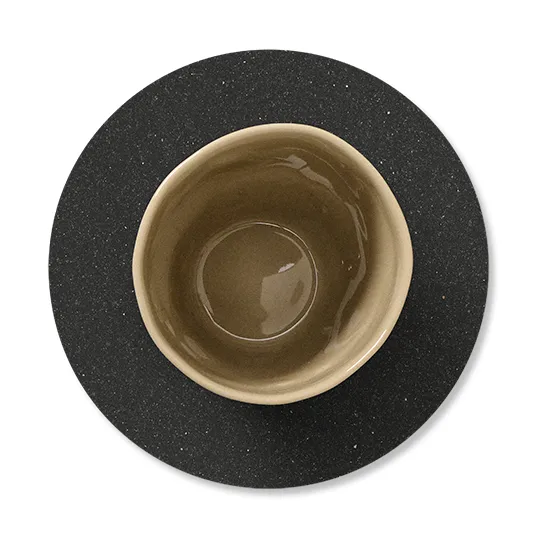 Core glasonderzetter circle, Flecked anthracite LIND DNA