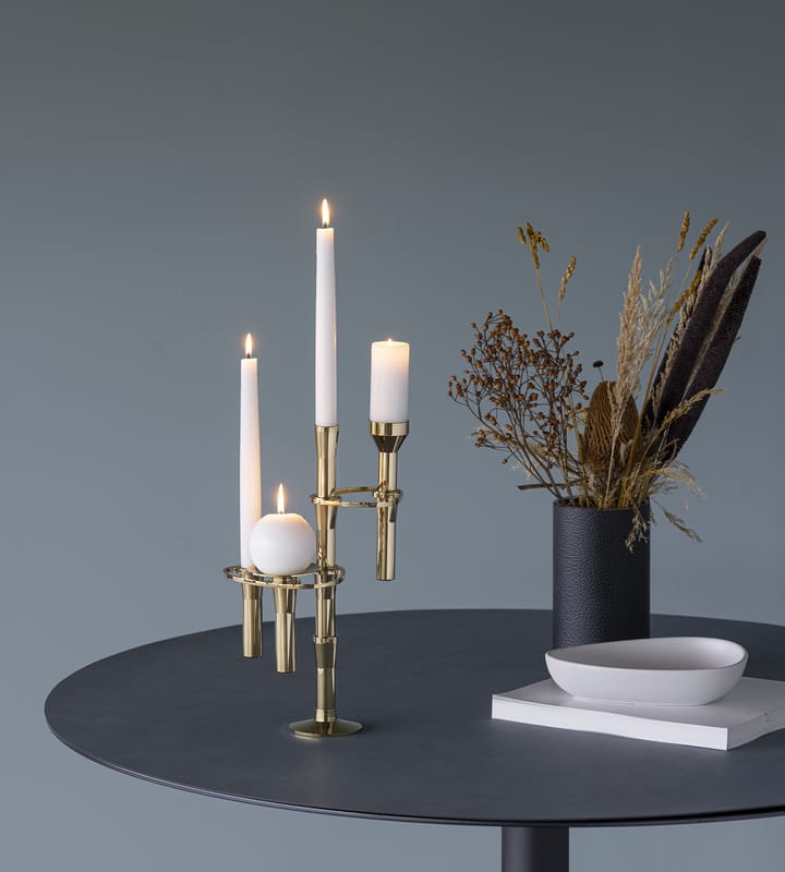 Curve Kandelaar, gold, plinth LIND DNA