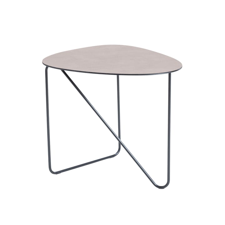 Curve Salontafel - leer warm grey, bull, m - LIND DNA