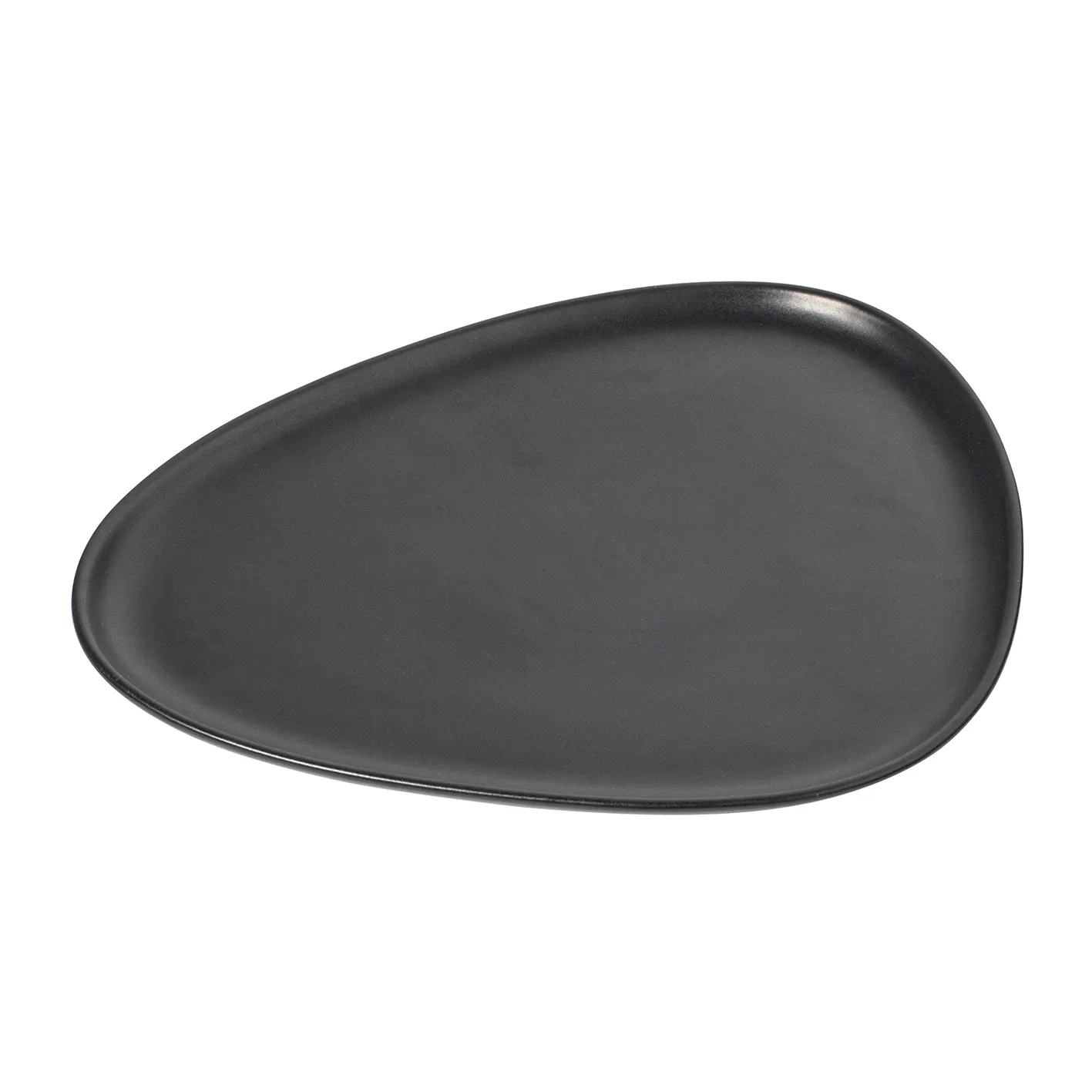 Curve Stoneware bord 26x30 cm, Black LIND DNA