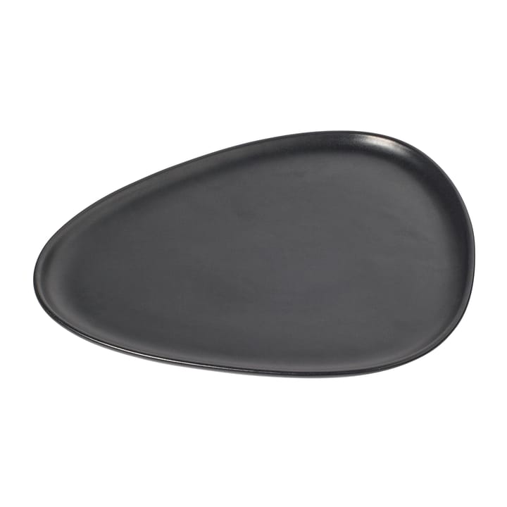 Curve Stoneware bord 26x30 cm - Black - LIND DNA