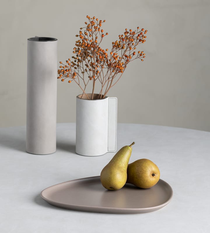 Curve Stoneware bord 26x30 cm, Warm grey LIND DNA