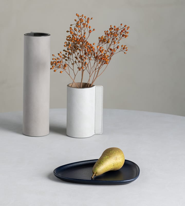Curve Stoneware bordje 19x22 cm, Navy blue LIND DNA