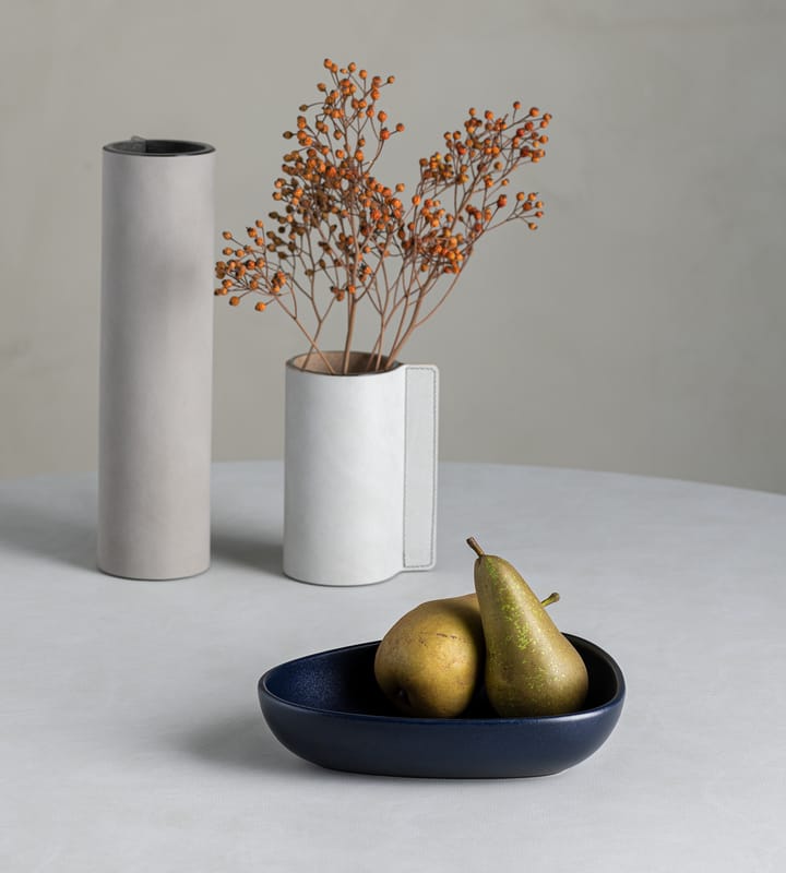 Curve Stoneware diep bord 19x22 cm, Navy blue LIND DNA