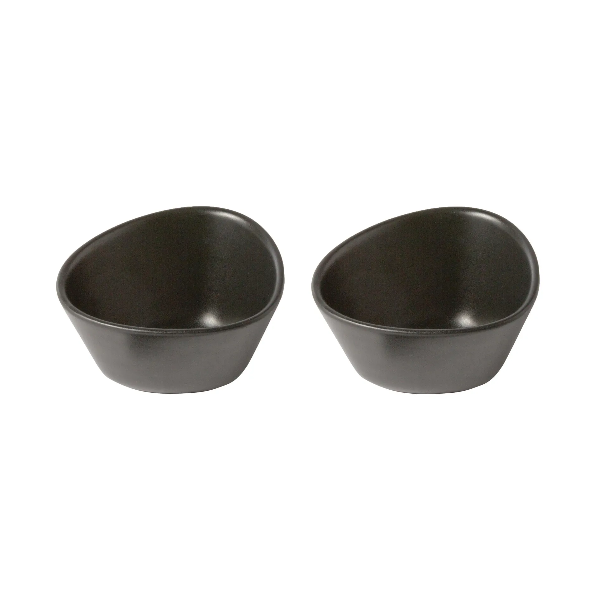 Curve Stoneware kom 2-pack, Zwart LIND DNA